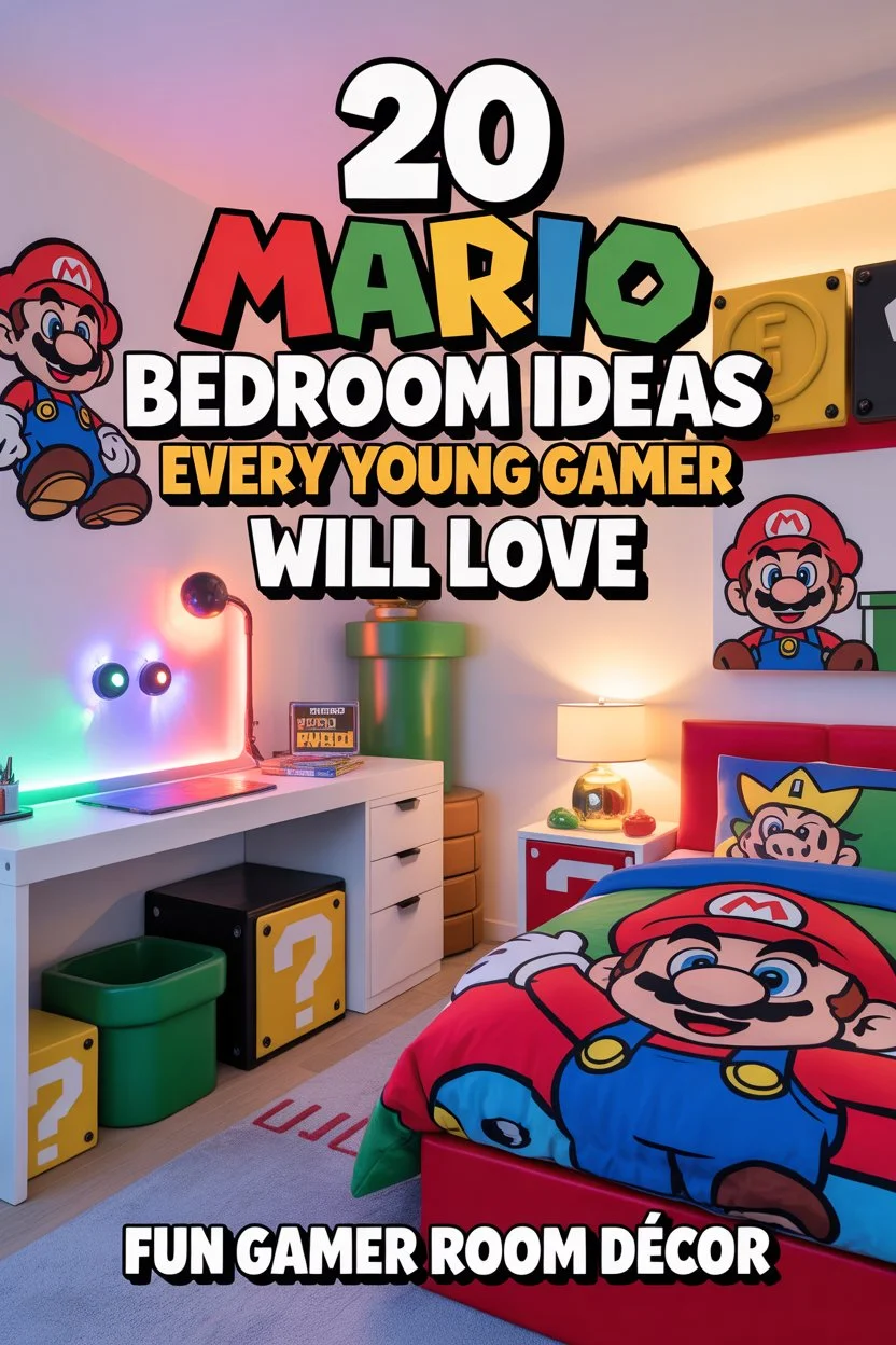 Mario Bedroom Ideas Every Young Gamer Will Love Fun Gamer Room Décor