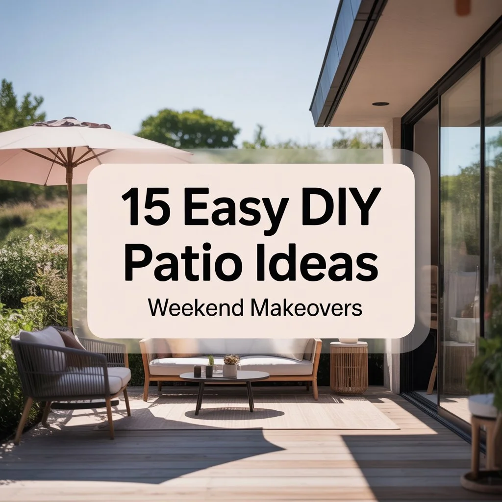 easy diy small patio ideas