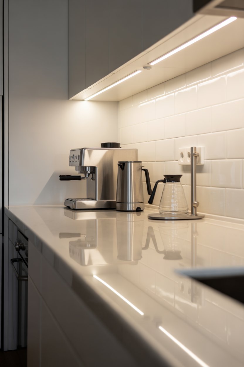 Easy clean coffee station design