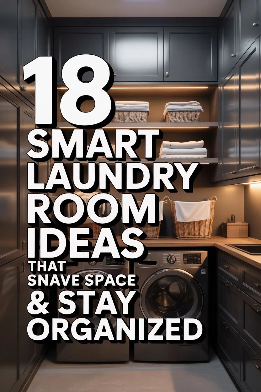 ern small laundry room with smart cabinets, shelves, and space-saving storage ideas