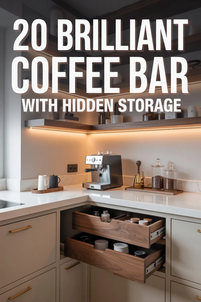 Coffee bar with coffee makers