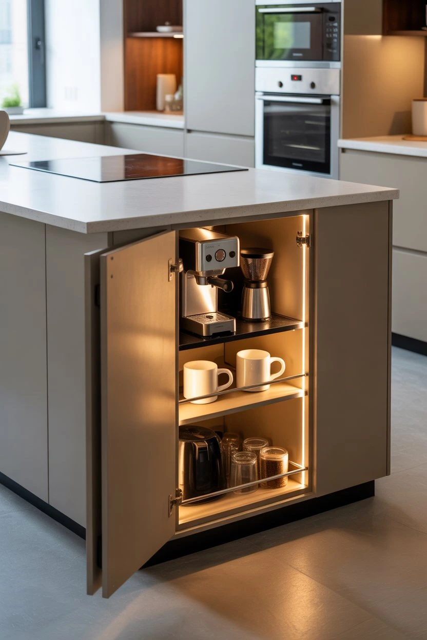 modern coffee bar cart for living room