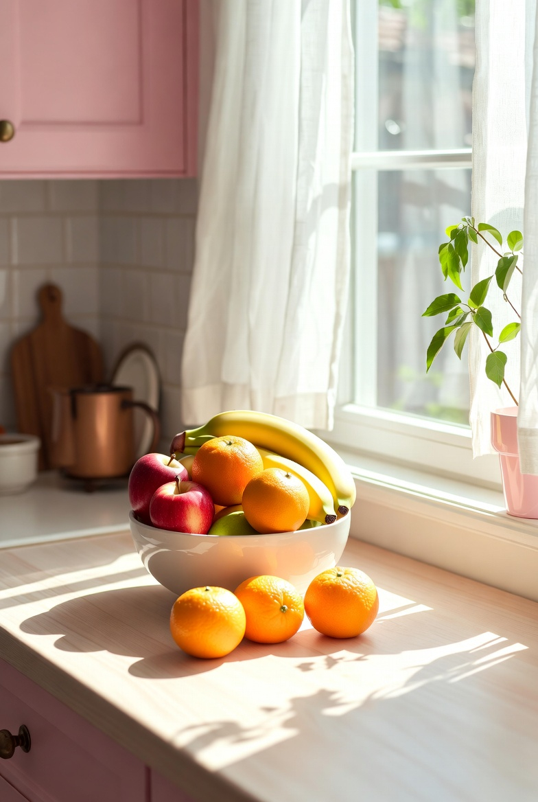 fruit bowl kitchen spring decor