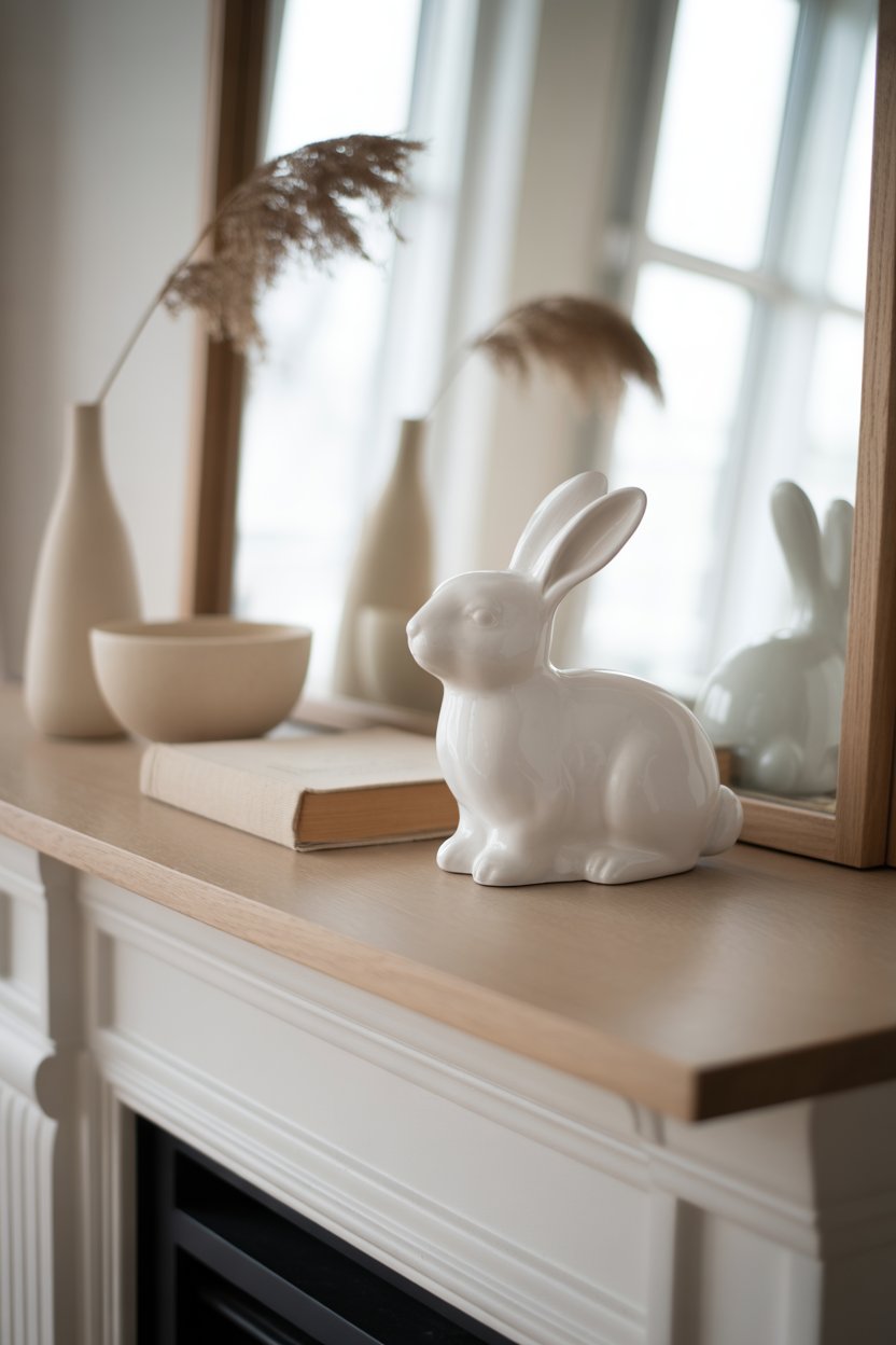 neutral-easter-mantel-decor