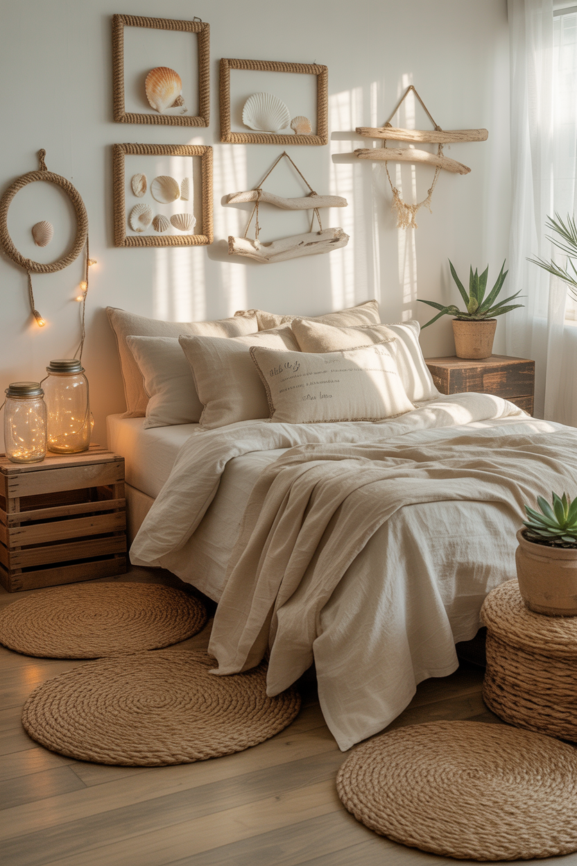 Budget-friendly coastal bedroom decor ideas