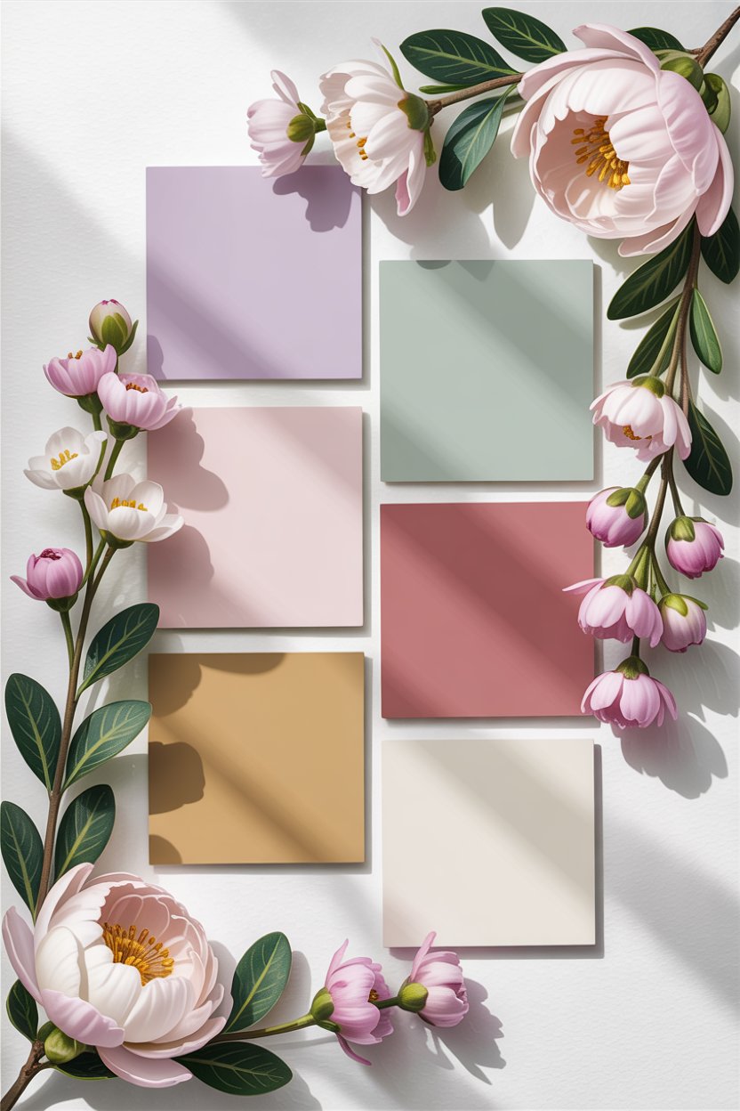 Best Easter Colors 2026 – French Spring Decor Color Palette with Lavender Sage and Dusty Rose