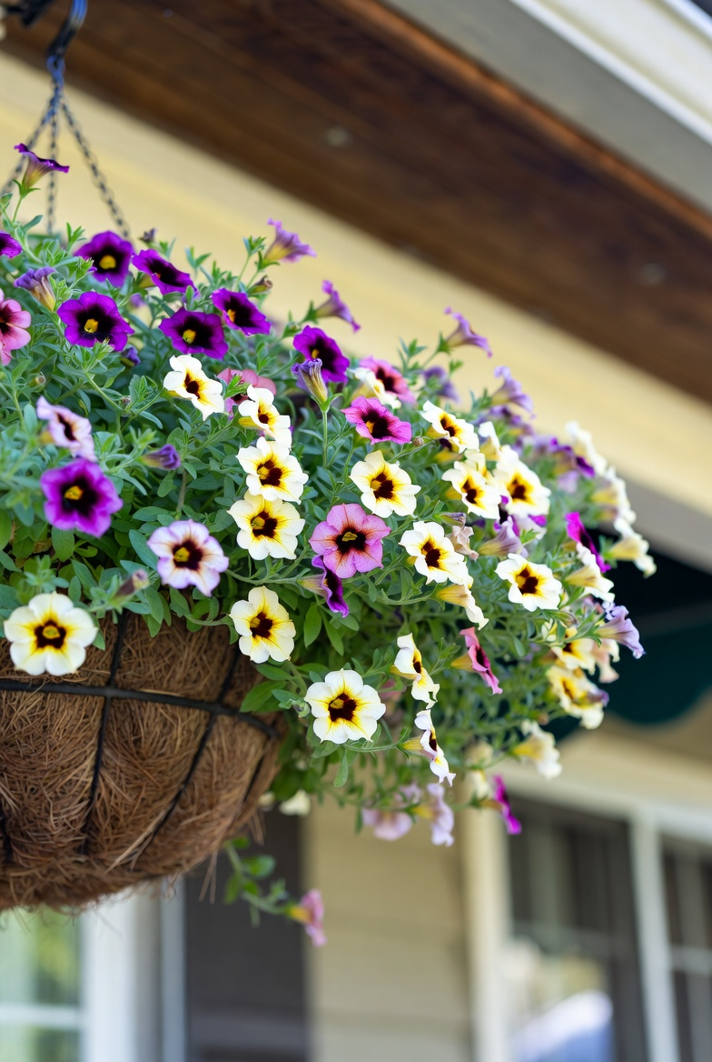 Million bells cascading in a hanging basket