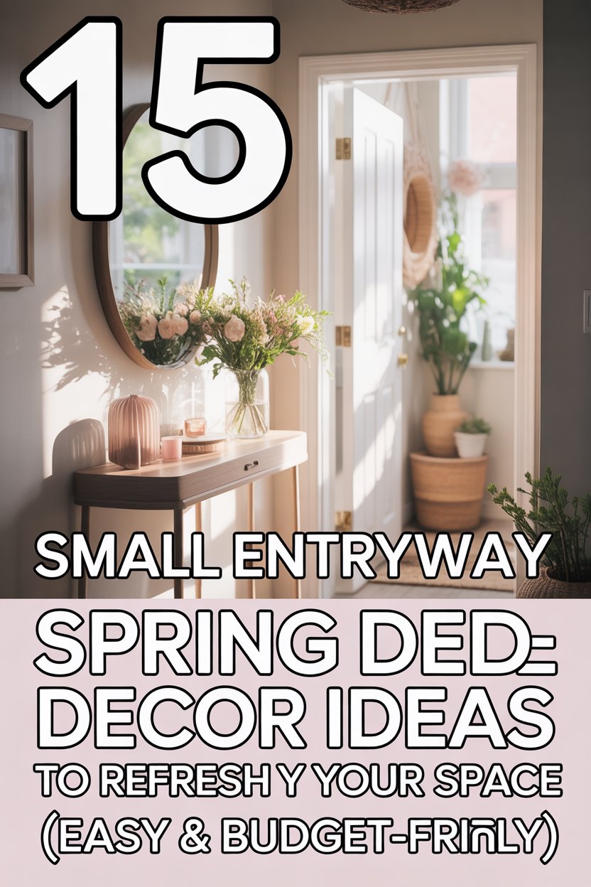 15 Small Entryway Spring Decor Ideas to Refresh Your Space (Easy ...
