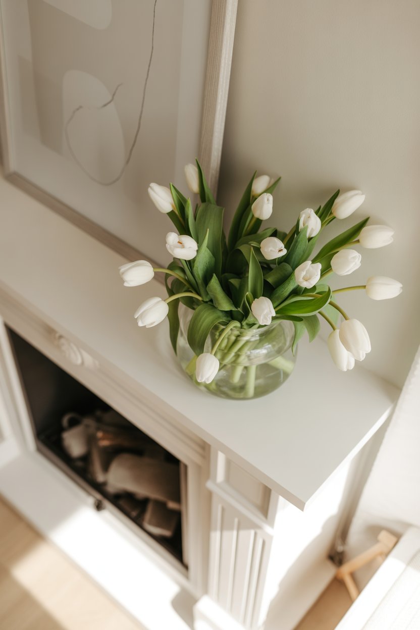 Simple Spring Floral Decor