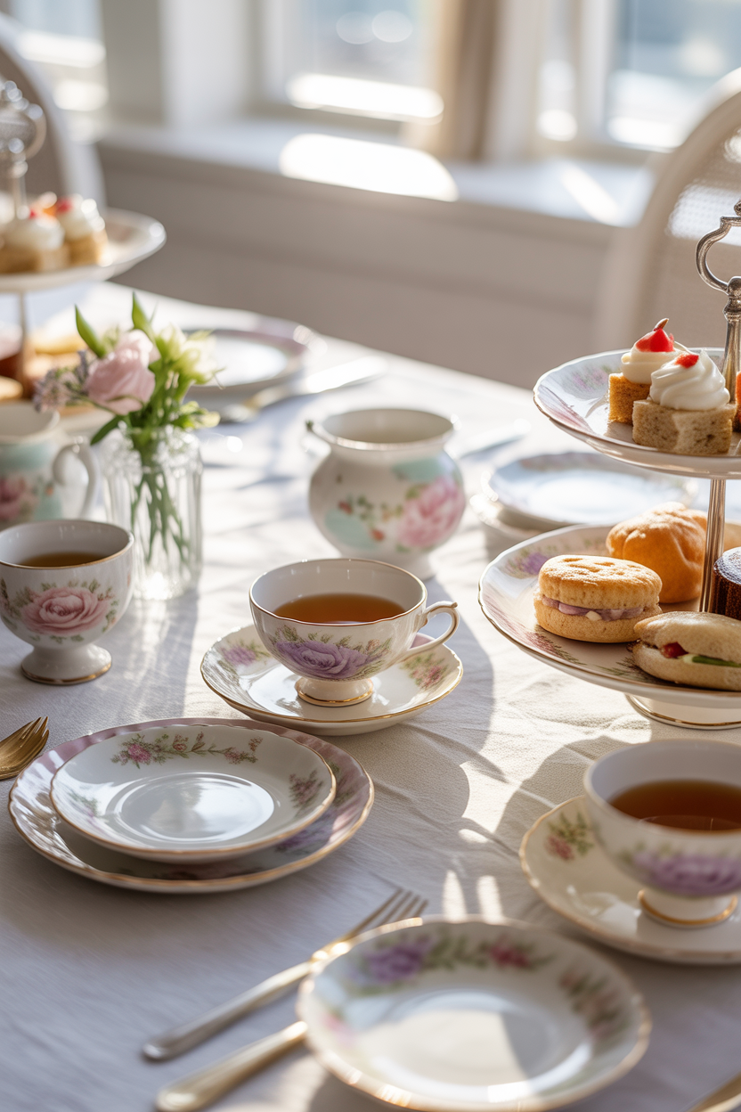 tea party brunch Mother’s Day