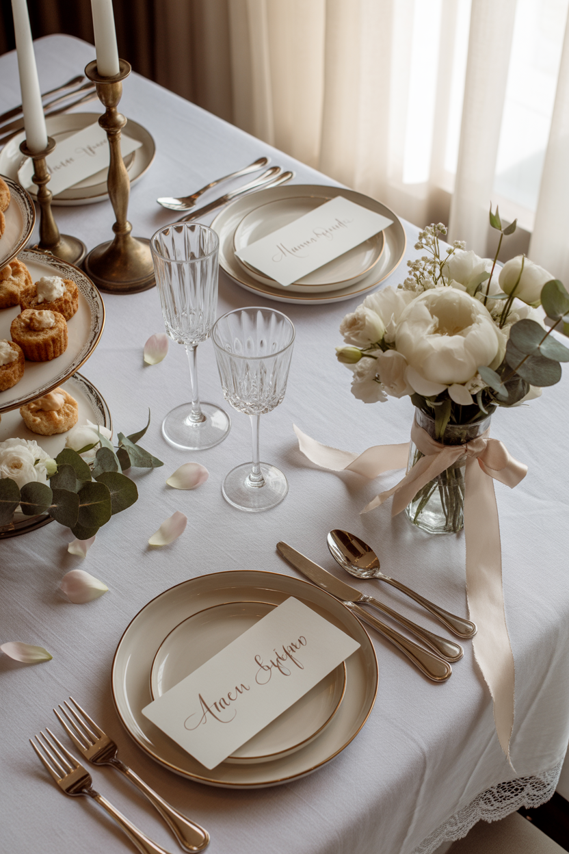 personalized brunch table setup ideas