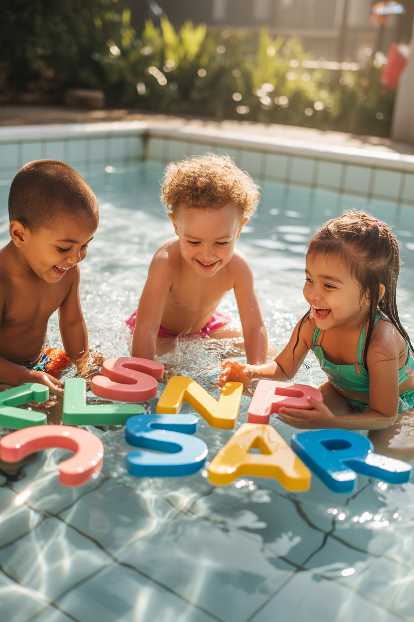 preschool summer alphabet water activity learning play