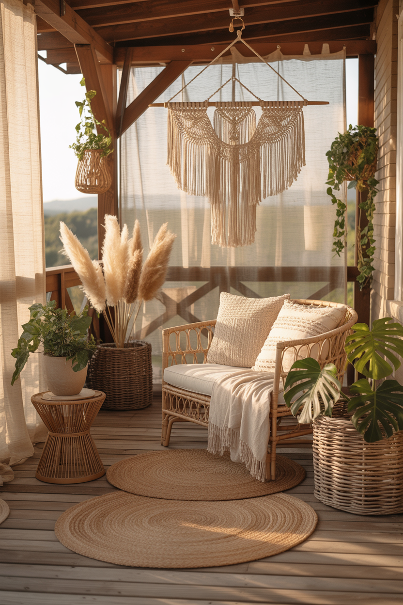 boho summer porch decor ideas to refresh your outdoor space