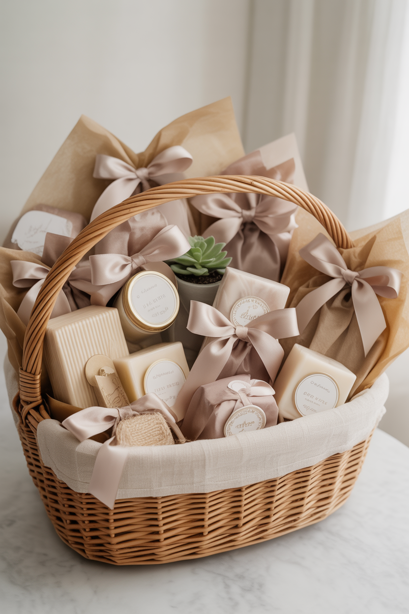 budget mothers' day gift basket that looks expensive