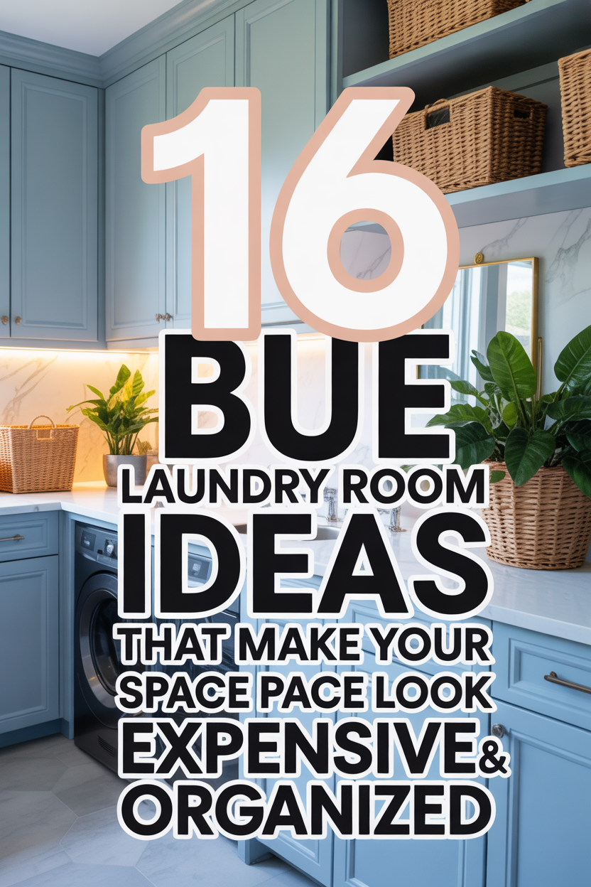 Calm blue laundry room ideas for a clean and stylish space