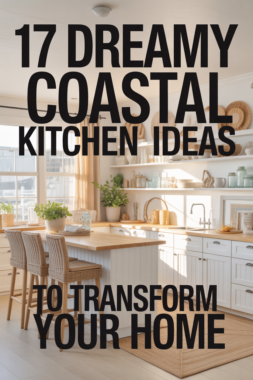 Modern coastal kitchen ideas with light airy design and seaside-inspired decor