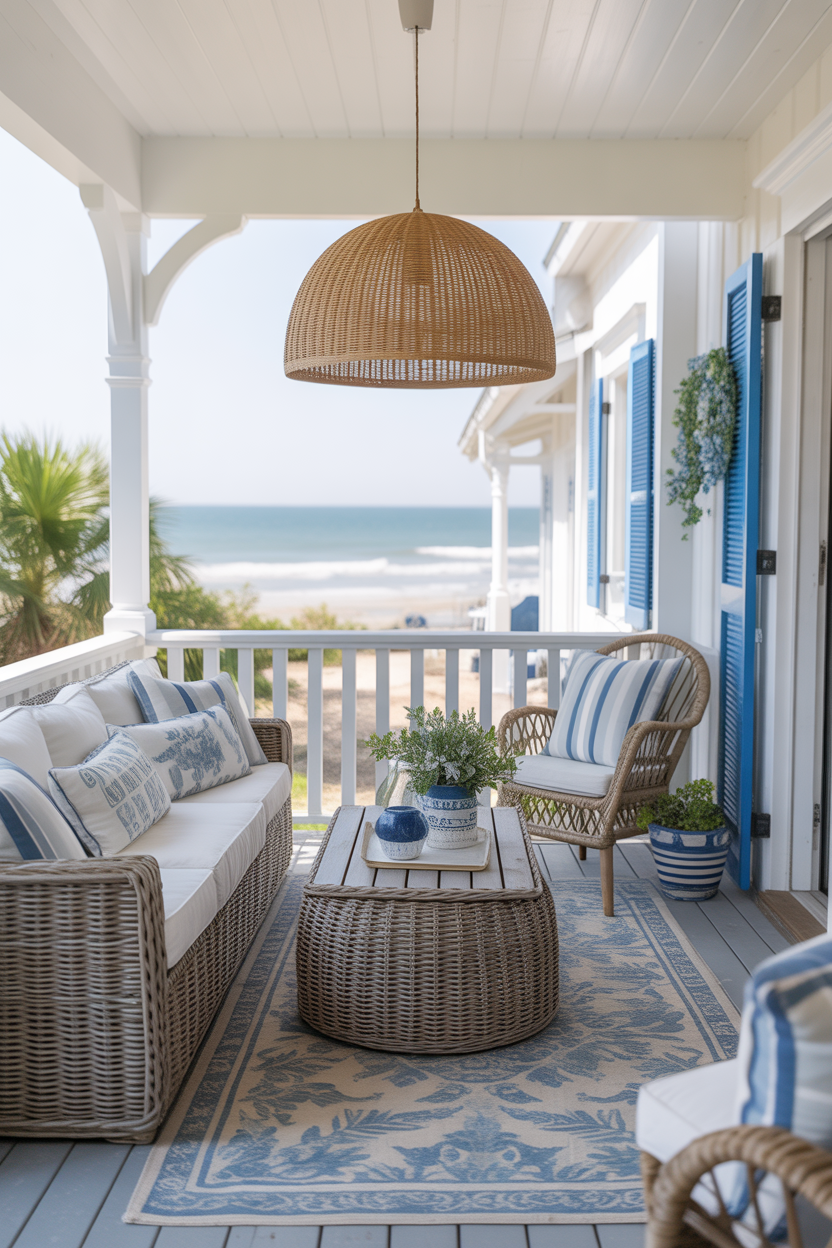coastal summer porch decor ideas to refresh your outdoor space