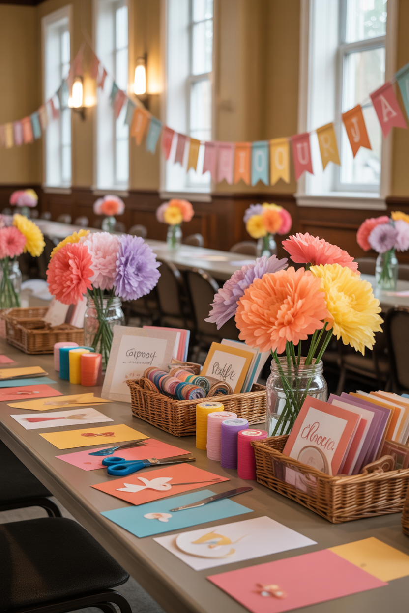 DIY handmade church decoration for Mother’s Day