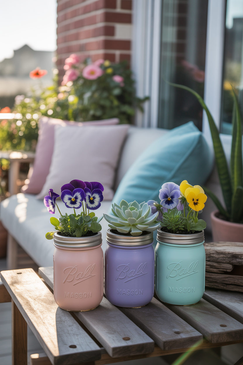 Flower container gardening ideas with budget-friendly DIY pots.