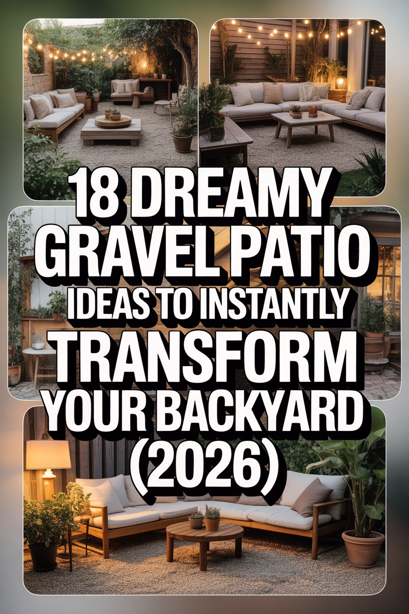 Dreamy gravel patio ideas for a stylish backyard transformation