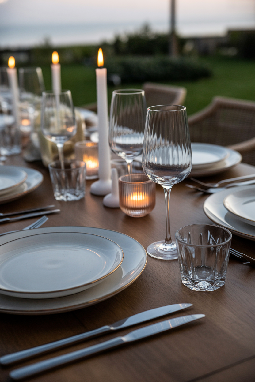 elegant dinner Mother’s Day table decoration ideas luxury setup