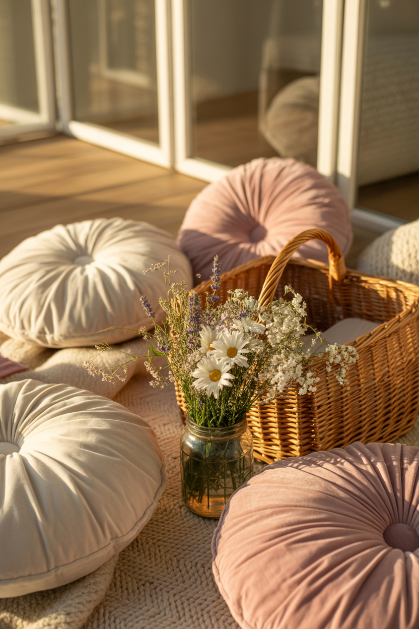 Mother’s Day picnic-style decoration at home