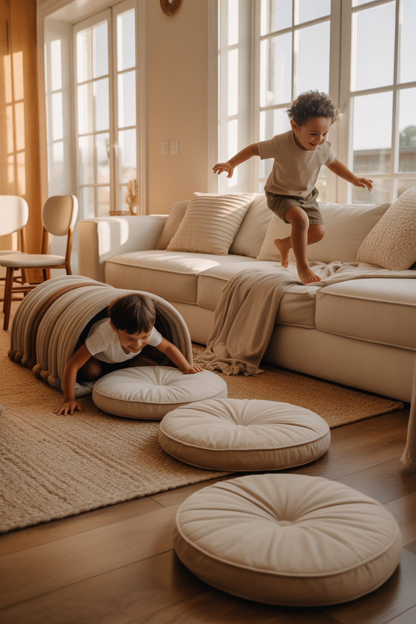 indoor preschool summer activities obstacle course for kids