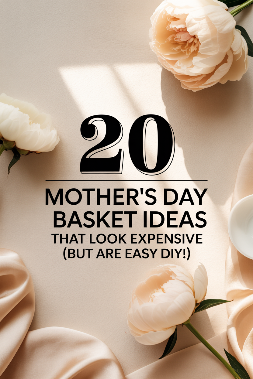 Luxury Mother’s Day gift basket with spa items and sweets.