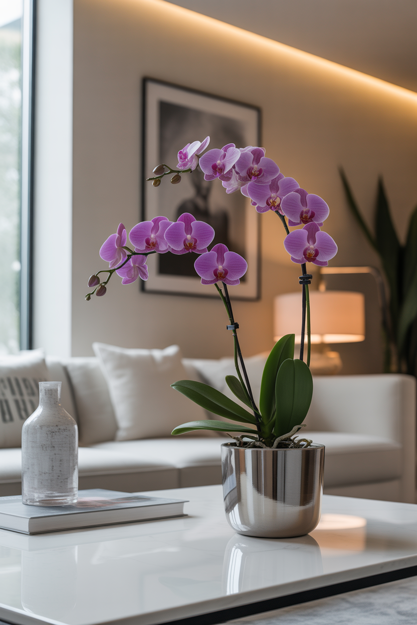 luxury Mother’s Day flower ideas with an orchid arrangement