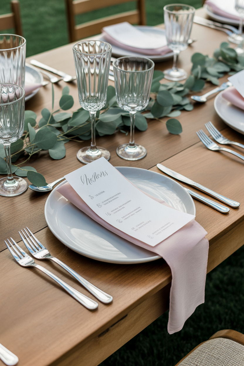 personalized Mother’s Day table decoration ideas with name cards