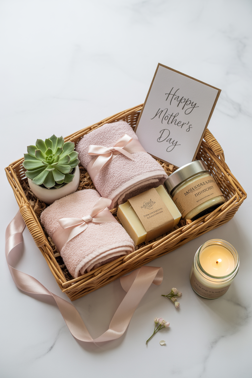 quick 10 minute mothers day gift basket idea