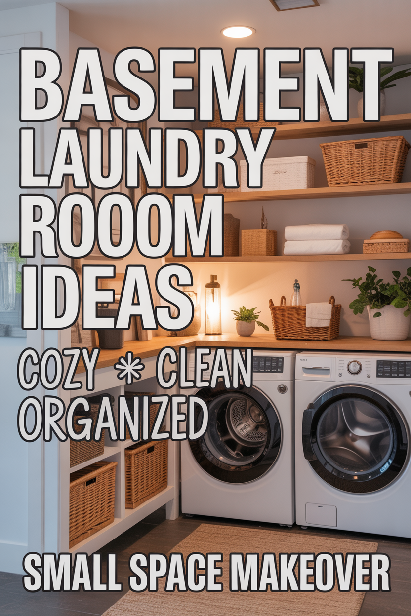 Small Basement Laundry Room Ideas (Space-Saving & Cozy)