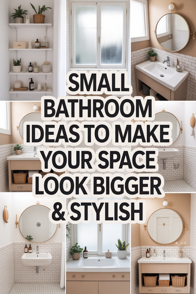 Small bathroom big style with clever decor tips to maximize space and create a modern look