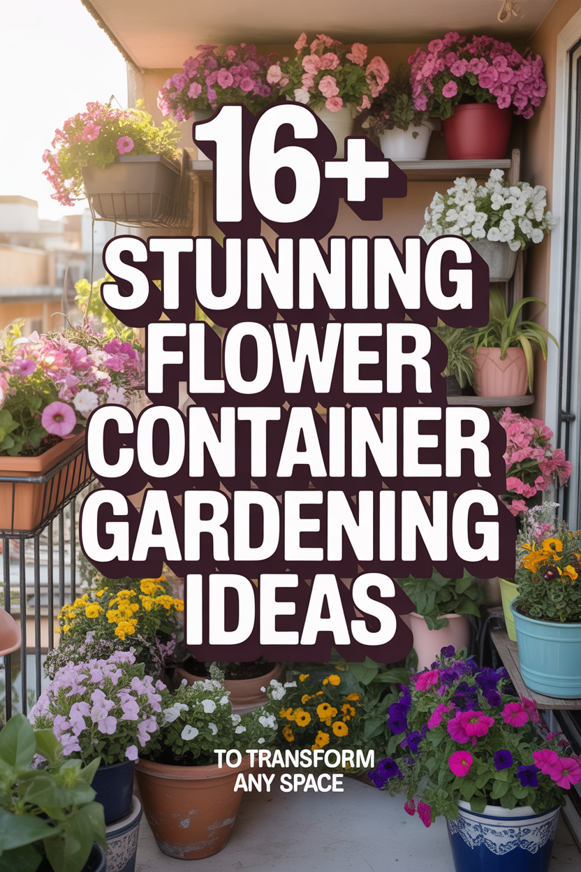 stunning flower pot garden ideas