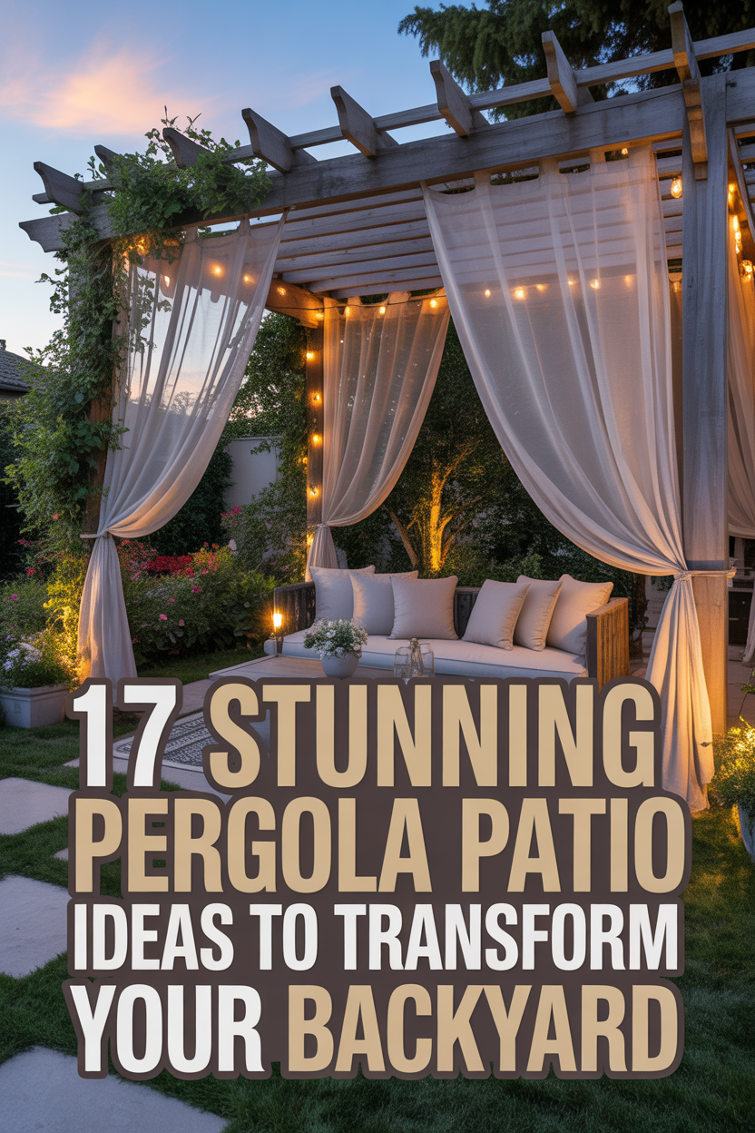 Stunning pergola patio ideas to transform your backyard into a beautiful outdoor retreat