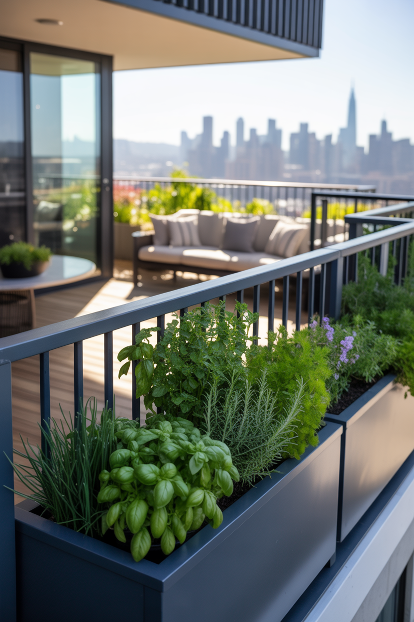 balcony-railing-planter-boxes-herbs