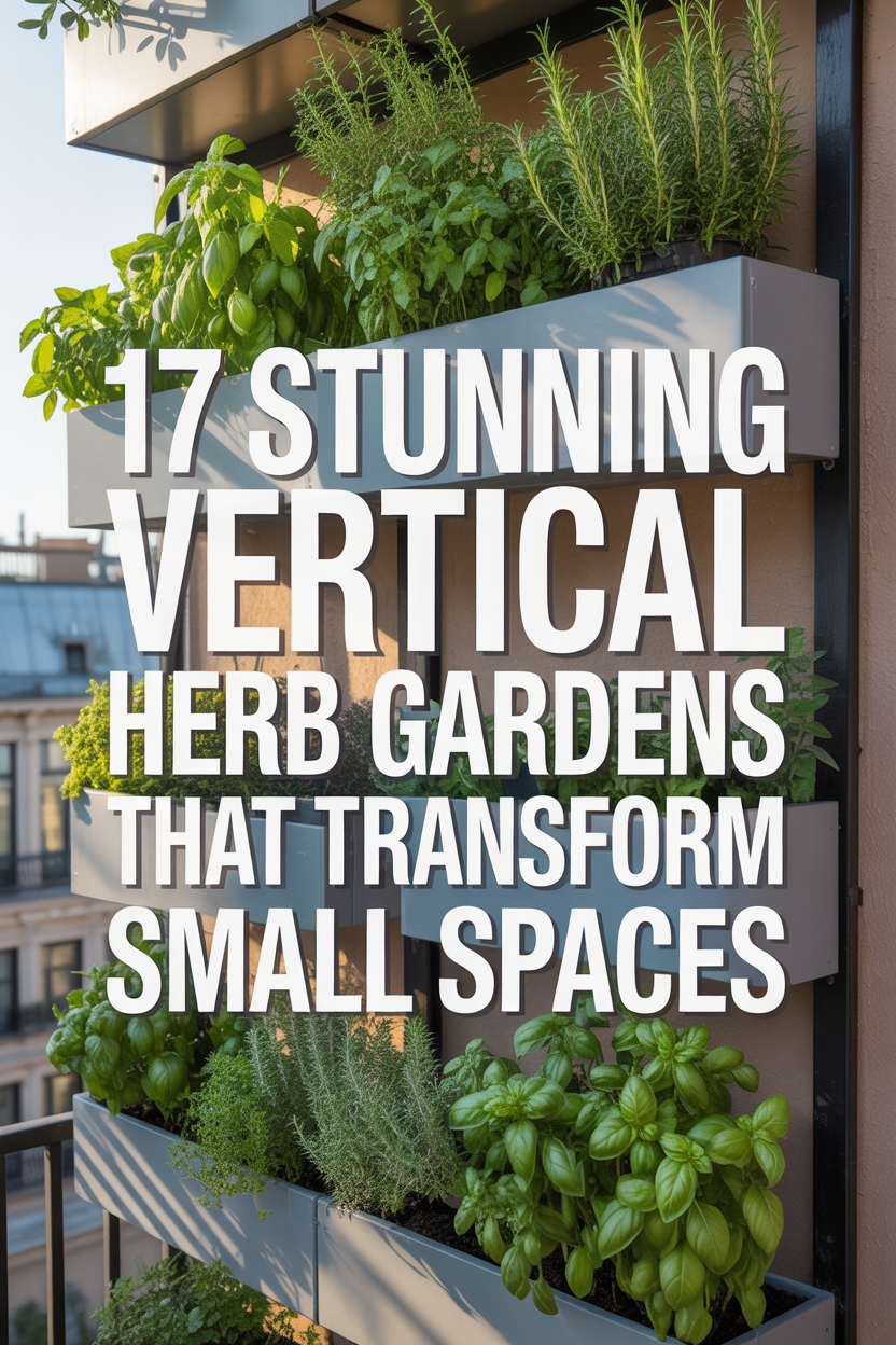 Stunning vertical herb garden ideas for transforming small balcony and apartment spaces Easy DIY vertical herb garden setup for small kitchens and compact home spaces
