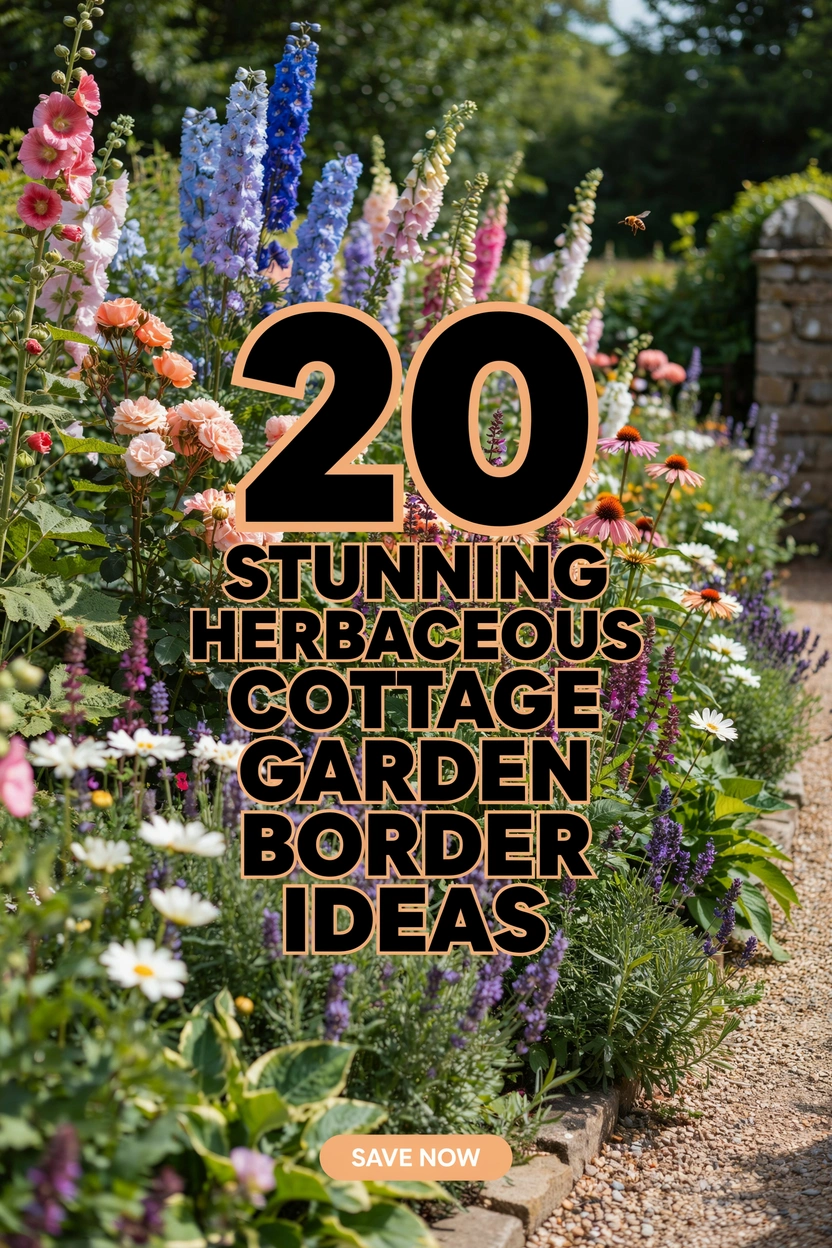 20 Stunning Herbaceous Cottage Garden Border Ideas Bursting With Layers of Seasonal Color