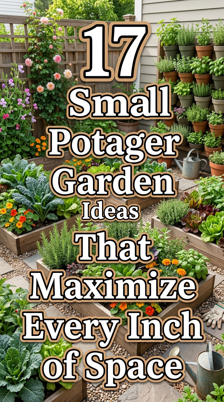 small potager garden layout