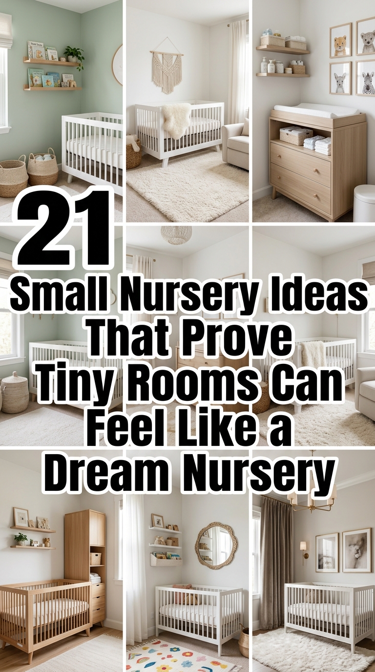 Small nursery ideas with space-saving layouts and cozy dream nursery inspiration.