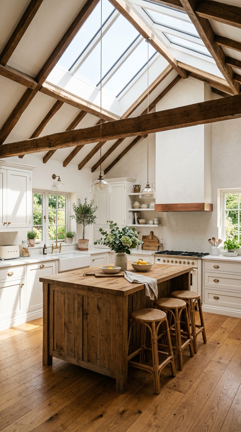 vaulted-ceiling-kitchen-skylight-natural-light
