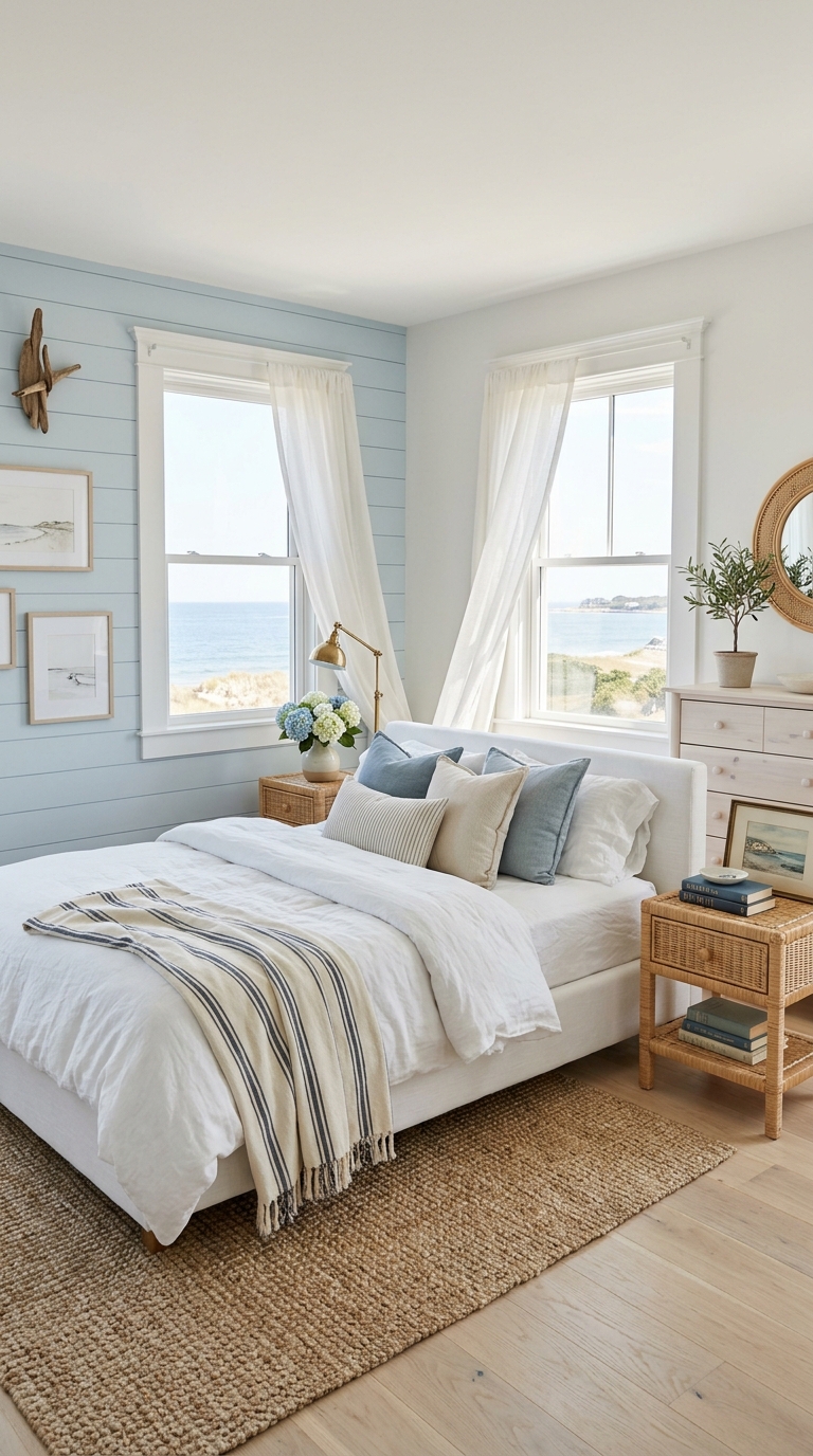 Coastal granddaughter bedroom with beach house style