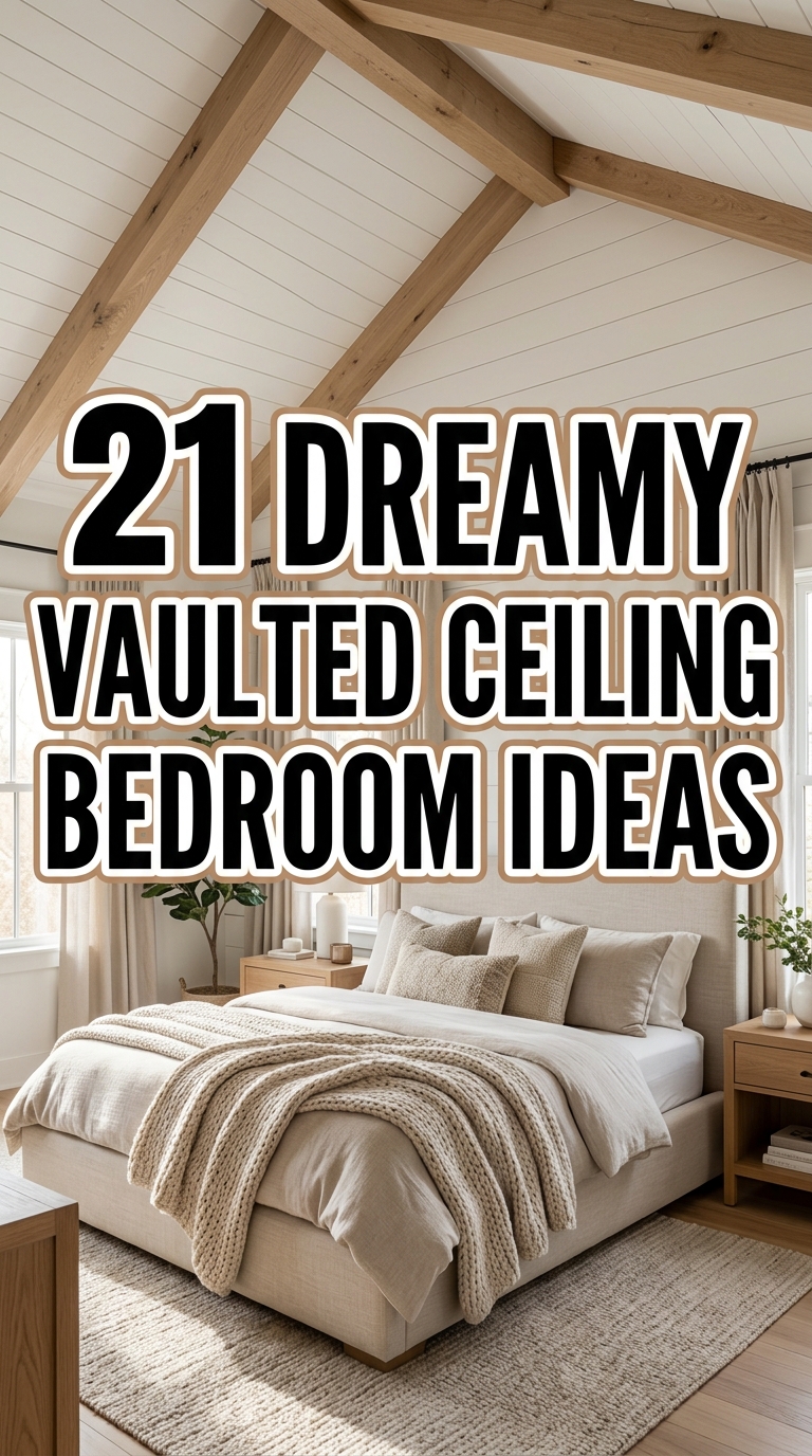 Cozy Vaulted Ceiling Bedroom Design