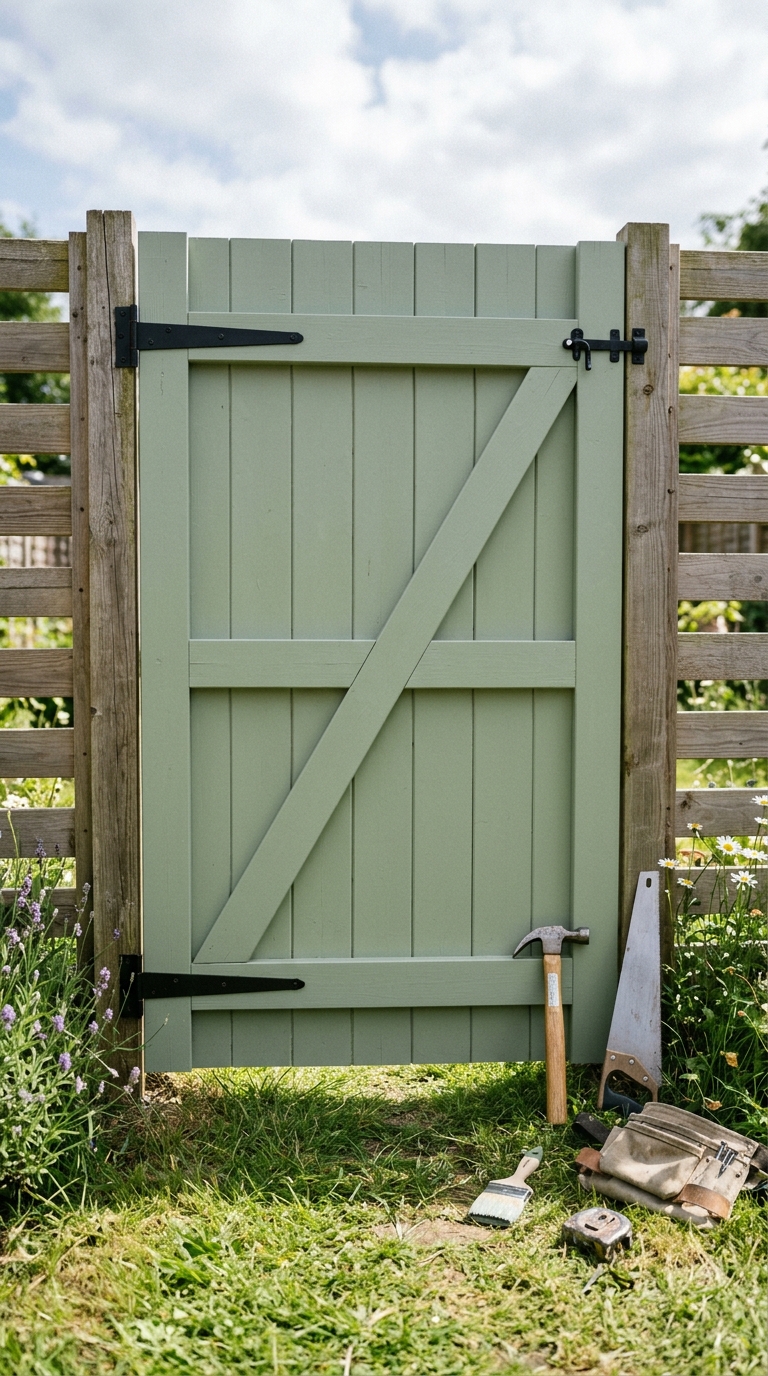 DIY budget-friendly garden gate idea you can build in a weekend