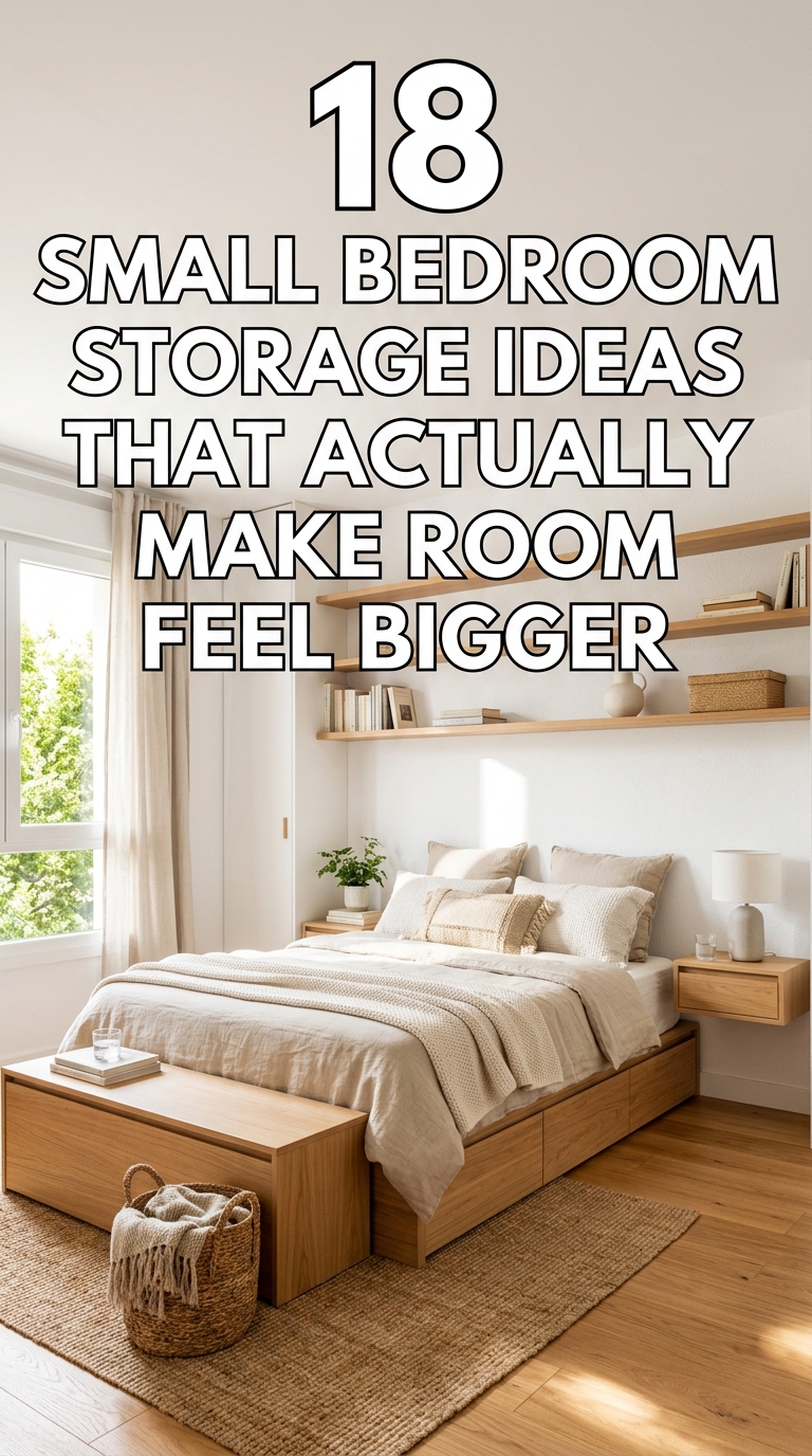 Small bedroom storage ideas with smart space-saving solutions