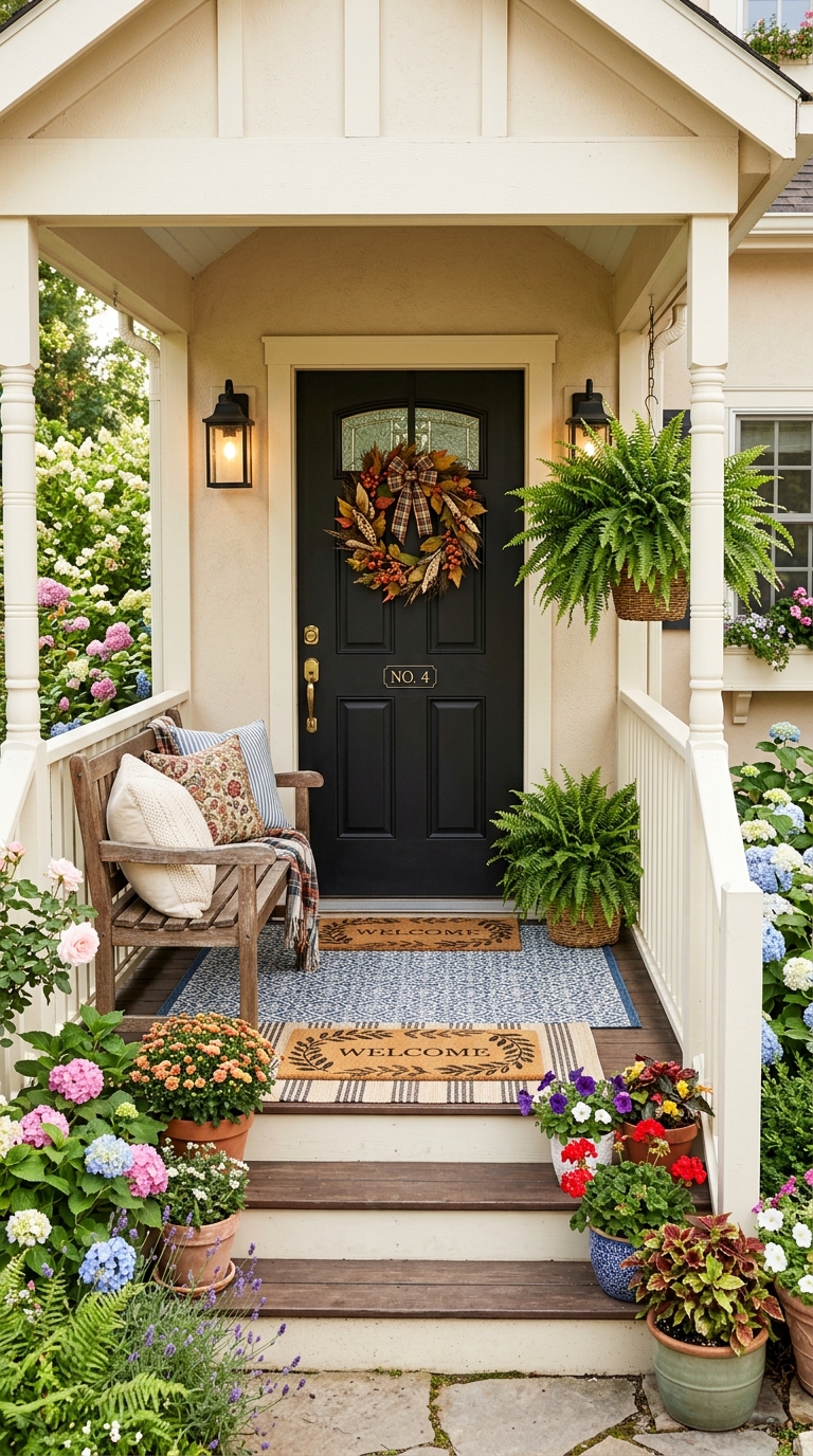 Small front porch ideas for a stylish entry