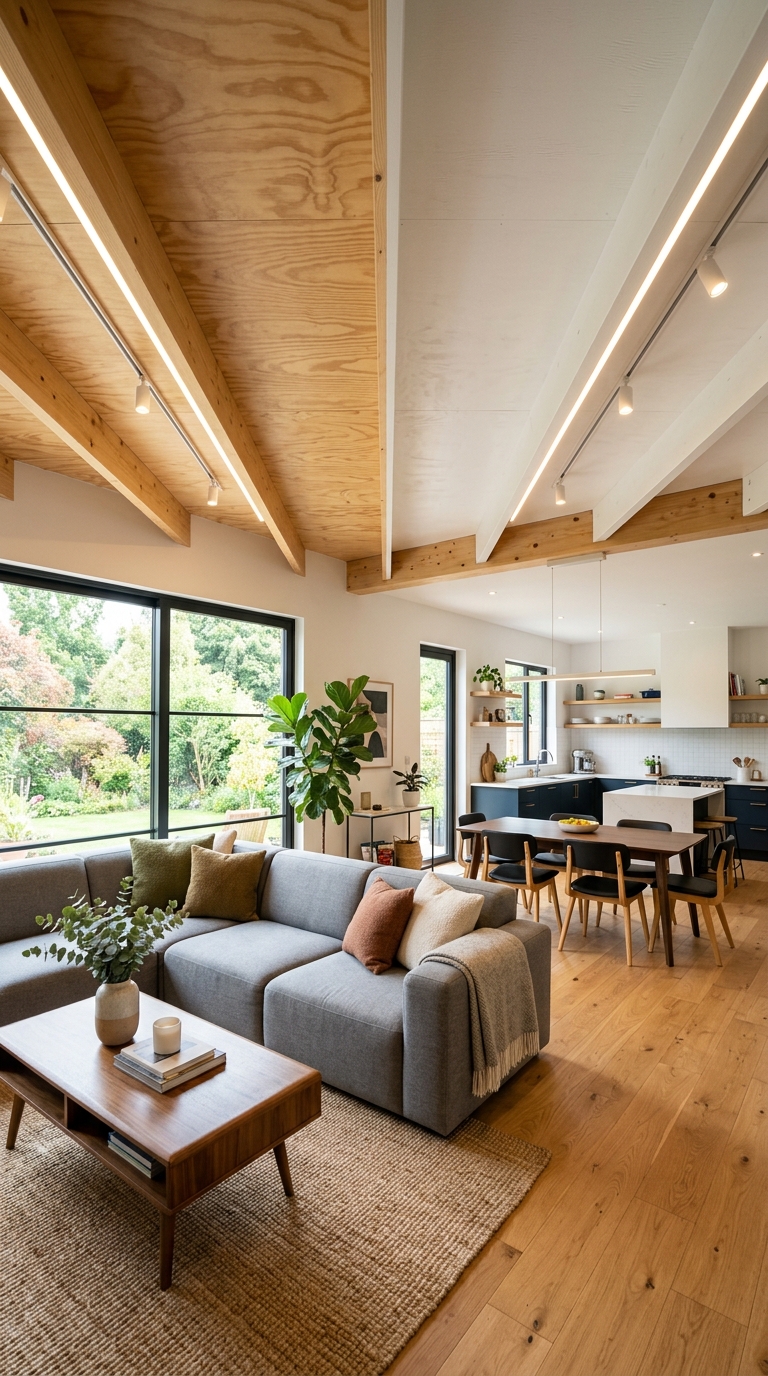 two-tone-plywood-ceiling-open-concept